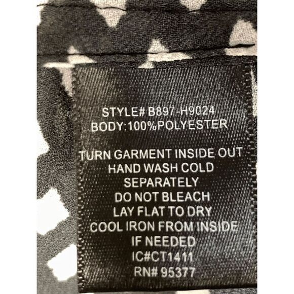 Sanctuary Long Sleeve V Neck Sheer Blouse Size Medium - Picture 4 of 9